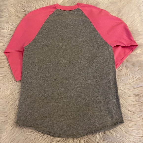 Gray & pink | Baseball shirt - Picture 8 of 11